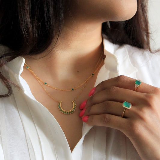 Green Onyx Jewellery, Green Onyx Necklace, Green Onyx Rings