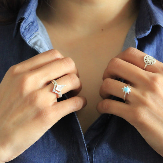 Silver Rings, Silver Gemstone Rings, Silver Jewellery