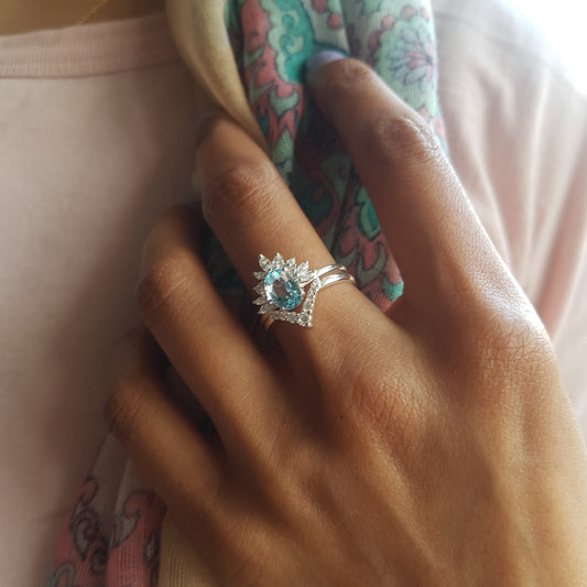 White Topaz Ring, rings