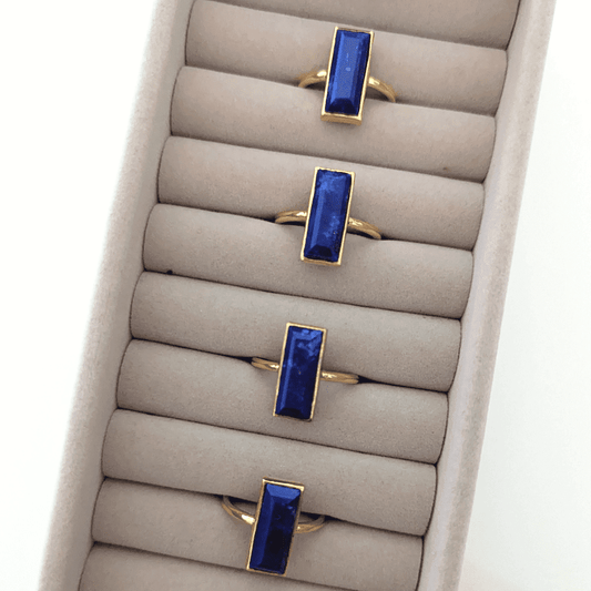 Clara Ring in Lapis - SOMYA LONDON