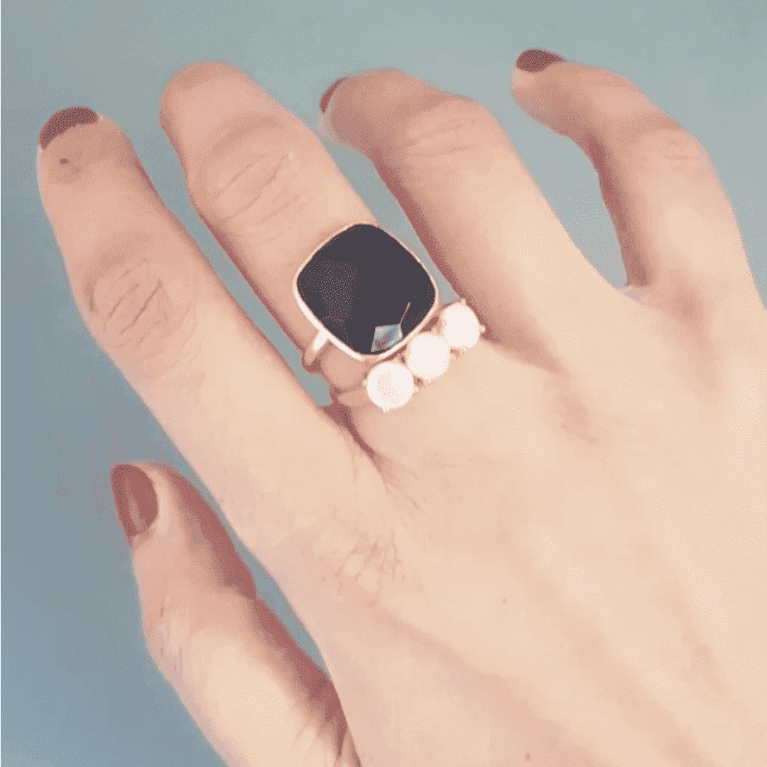 Black Onyx ring, black stone rings, rings, black stone, black onyx, rings black stone, women's jewellery, onyx ring women, women's onyx ring, onyx ring