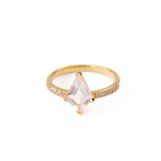 Eloise Rose Quartz Ring - SOMYA LONDON