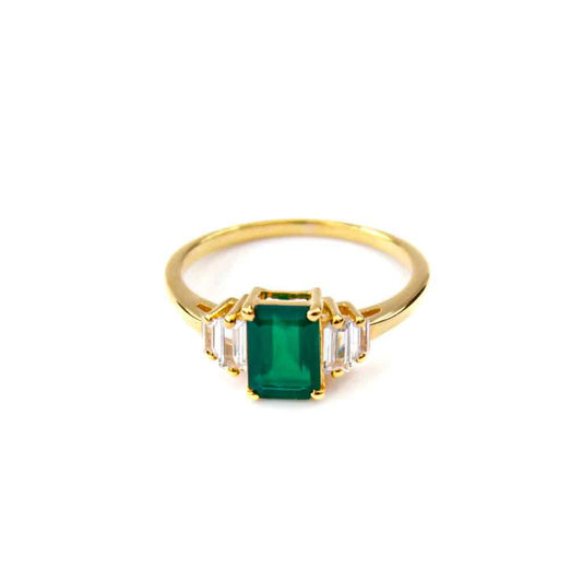 Florence Green Onyx Ring - SOMYA LONDON