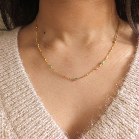 Olivia Amazonite Necklace - SOMYA LONDON