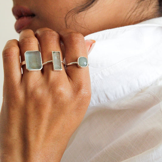 aquamarine ring, ring with aquamarine