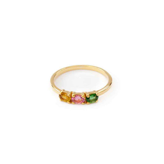 Tourmaline Ring, 18k Gold Vermeil, SOMYA LONDON, women's jewellery, women's rings