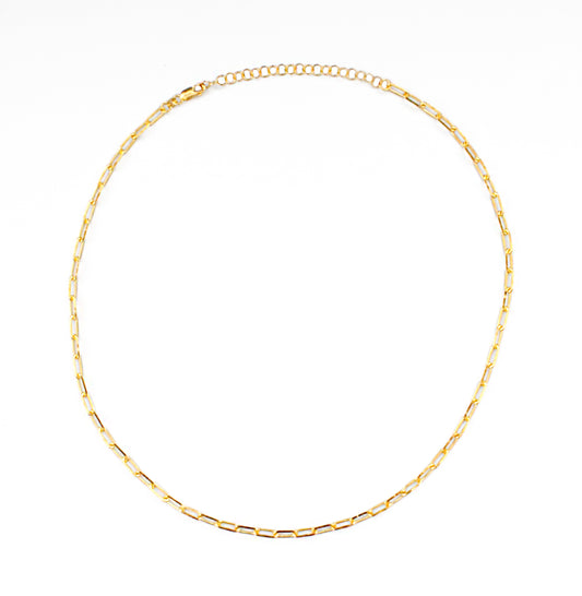 Paper Clip Chain Necklace - SOMYA LONDON