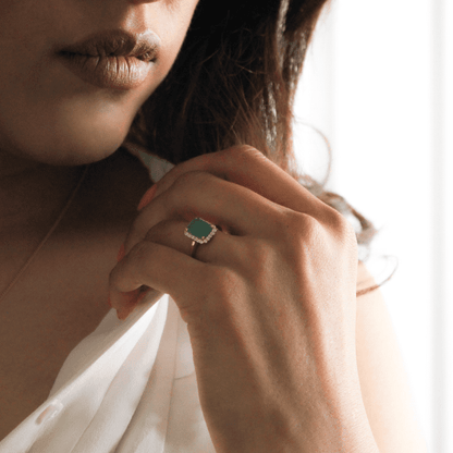 Green Onyx Ring, Women's Jewellery, Affordable_Jewellery