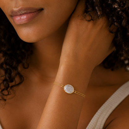 Kate Rainbow Moonstone Bracelet