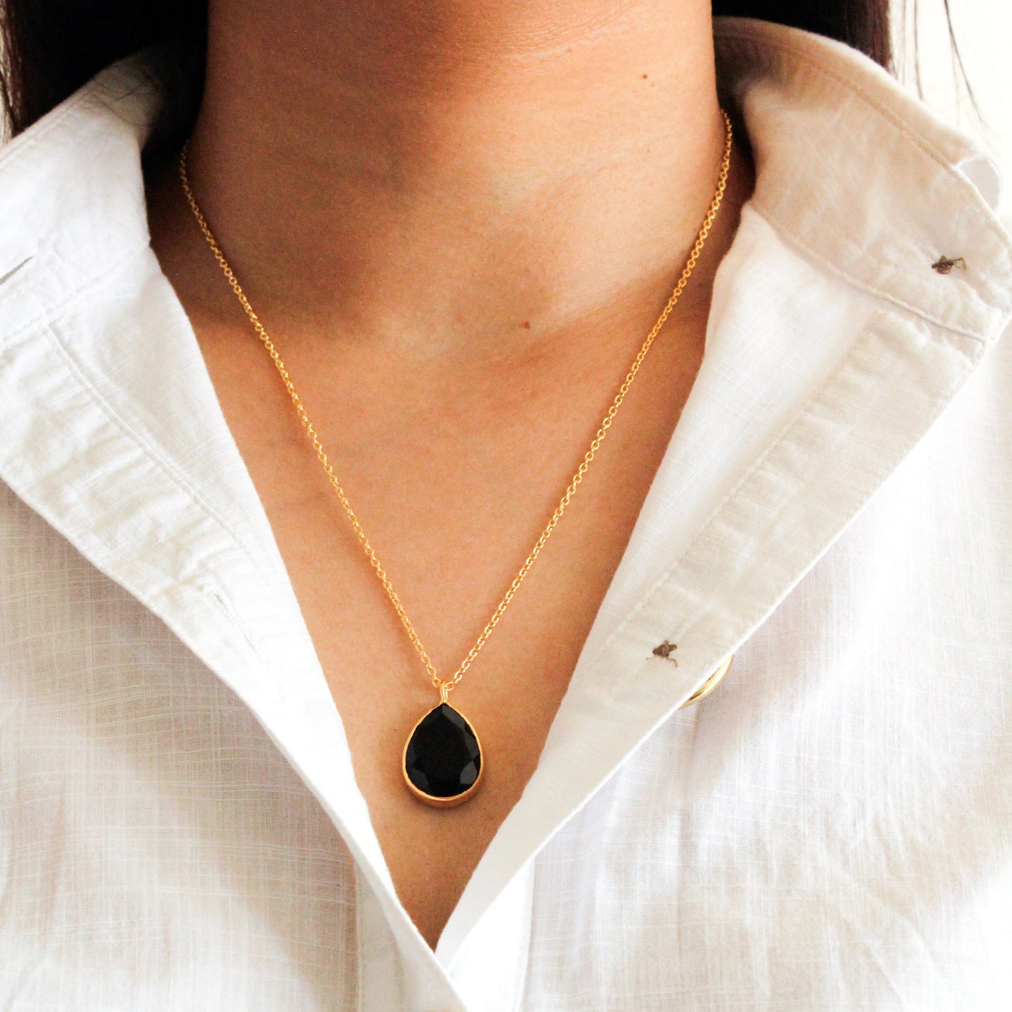 Black Onyx Jewellery, Black Onyx Necklace, black stone necklace, black onyx necklaces