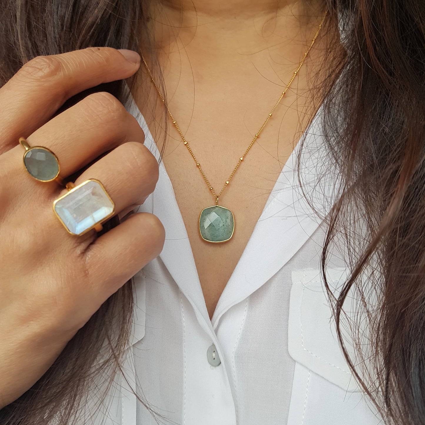 Rainbow moonstone ring, Aquamarine rings, aquamarine necklaces, rings, gold rainbow moonstone ring, ring moonstone, ethical jewellery, Moonstone is also believed to ease insomnia.