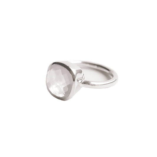 Sterling silver Rose Quartz ring