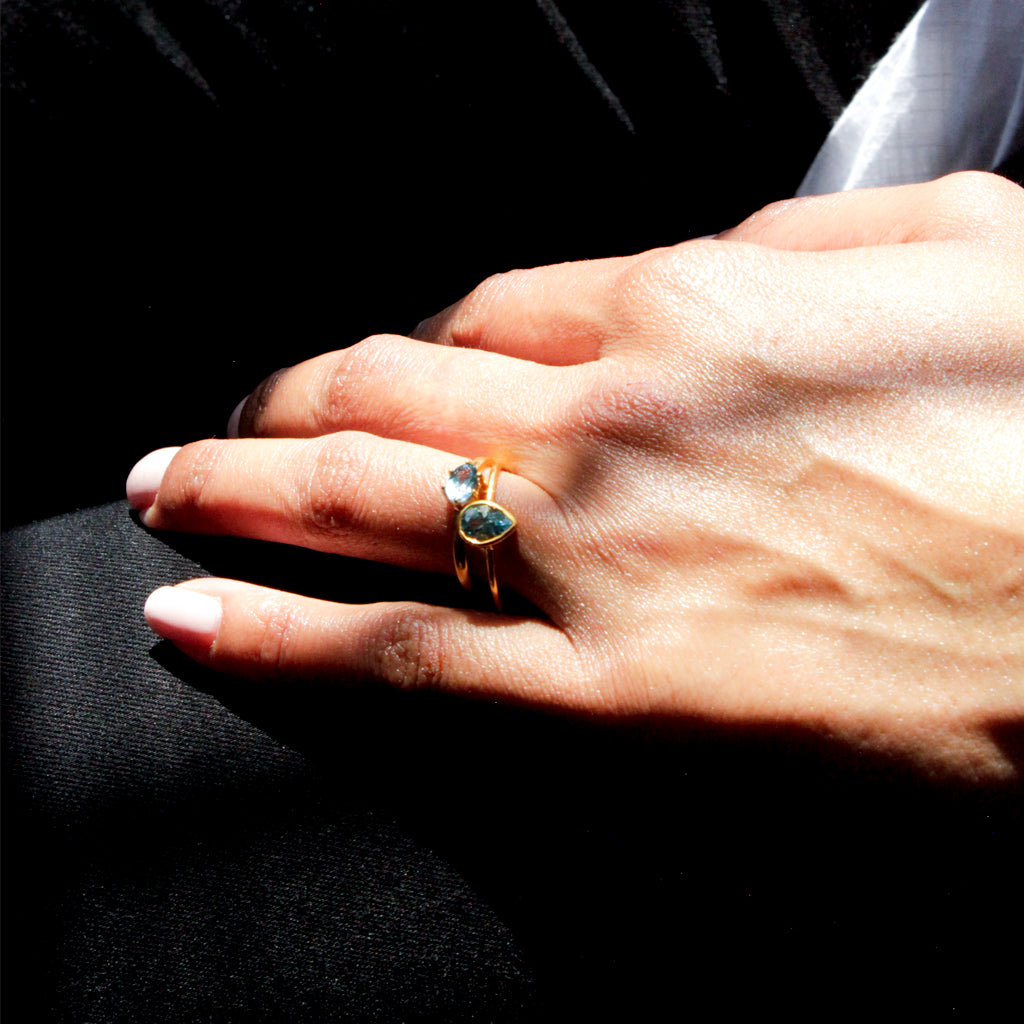aquamarine ring, ring with aquamarine