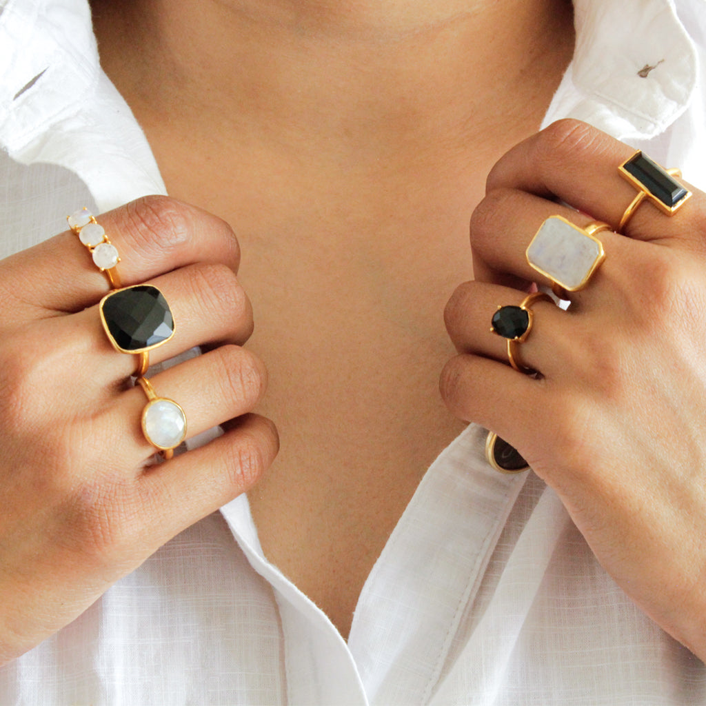 Buy Black Onyx Stone Ring 925 Sterling Silver Statement Ring For Women  Handmade Rings Gemstone Christmas Promise Ring Size US 6 Gift For Her  Online at desertcartINDIA