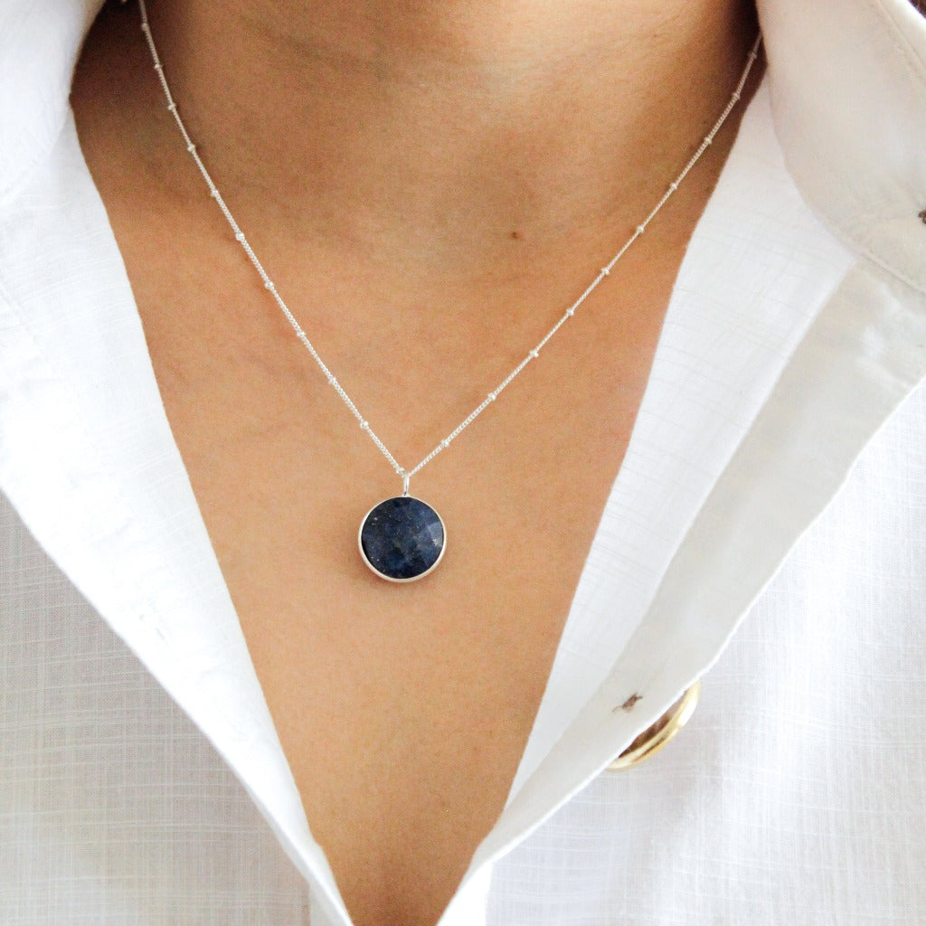 Sterling silver Lapis Necklace