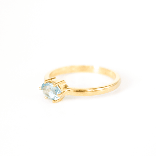 aquamarine ring, ring with aquamarine, gold vermeil aquamarine ring, aquamarine rings