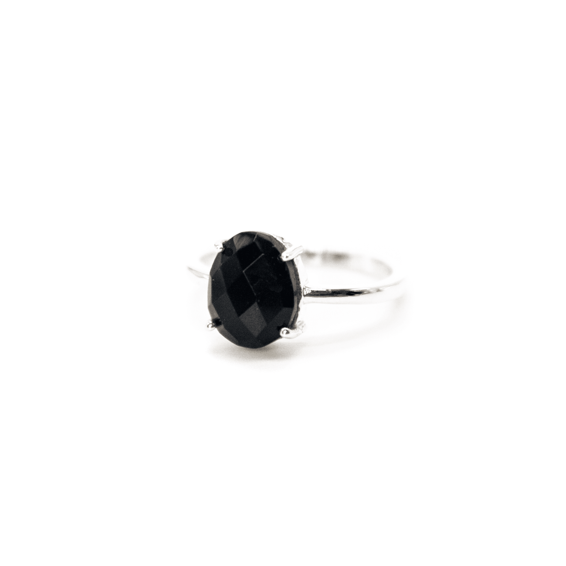 Lucy Black Onyx Silver Ring Women's Rings – SOMYA LONDON LTD